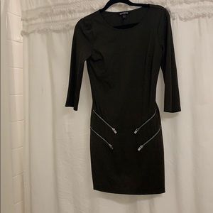Dark Green Fitted Dress